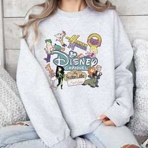 Disney Channel Kim Possible Lizzie Mcguire Hannah Montana Crewneck Sweatshirt